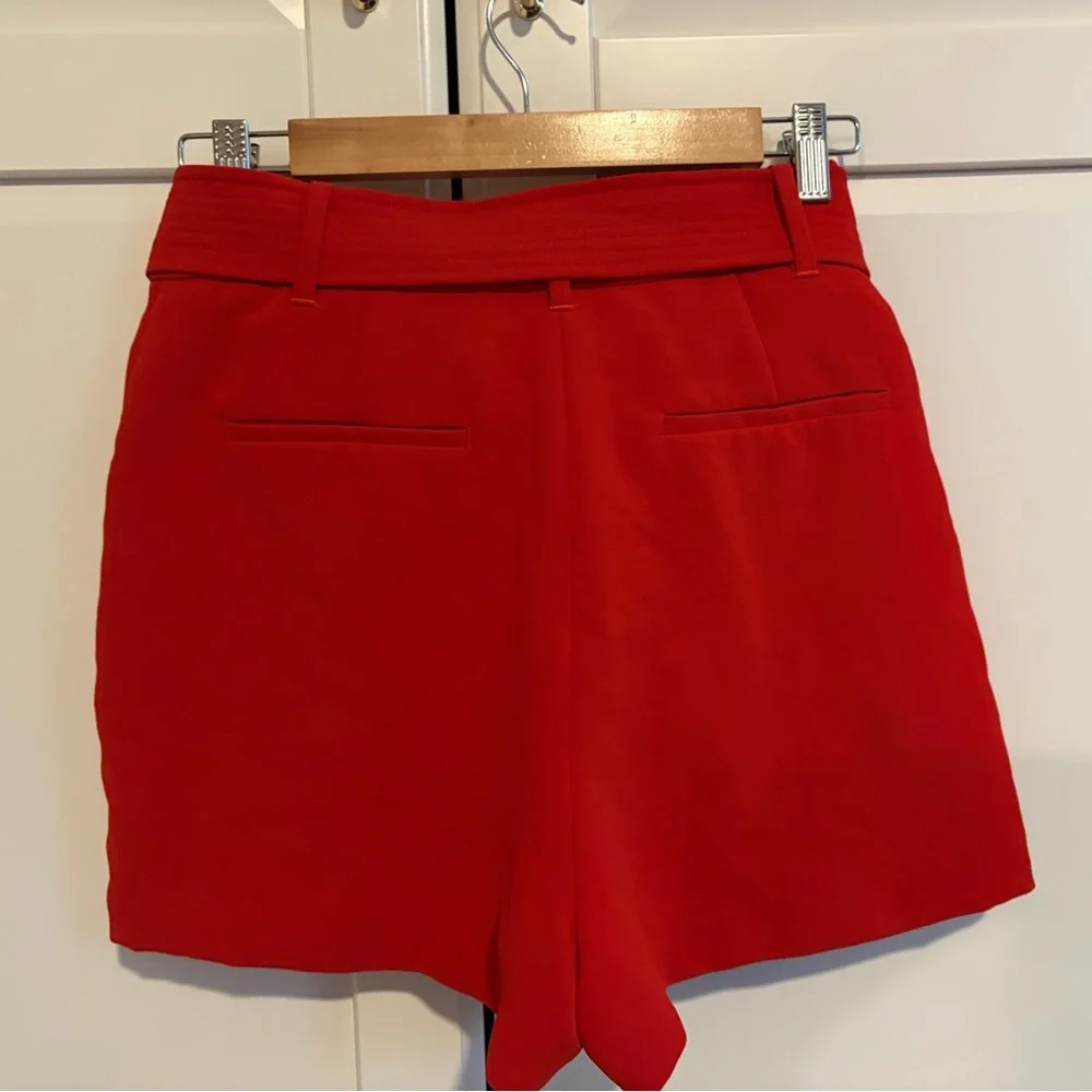 Wilfred  Red Belted Shorts - Picture 2 of 4